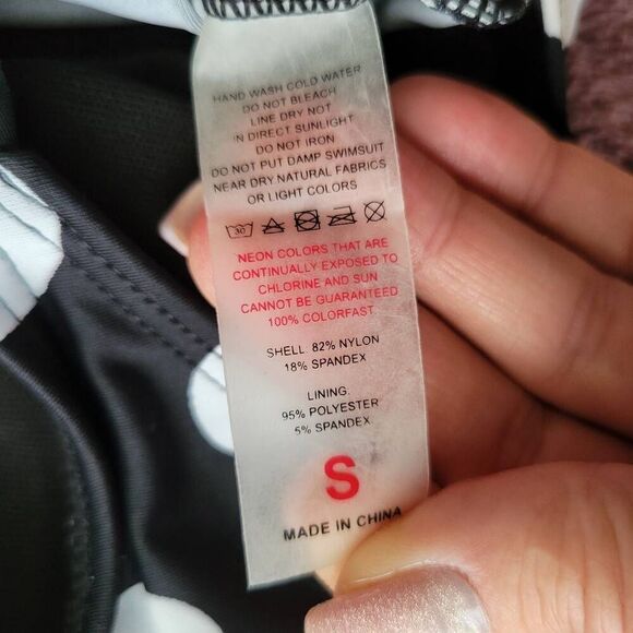 Bikini Tankini Black Polka Dots Braided Color Pop Two Piece Bathing Swim Suit - Picture 10 of 11